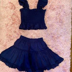 Hill house crop and Paz skirt set
